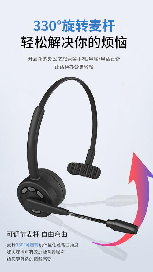 跨境专供头戴式蓝牙耳机商务无线耳机客服手机话务耳麦工厂现货
